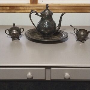 Silver-plated Antique Tea Set